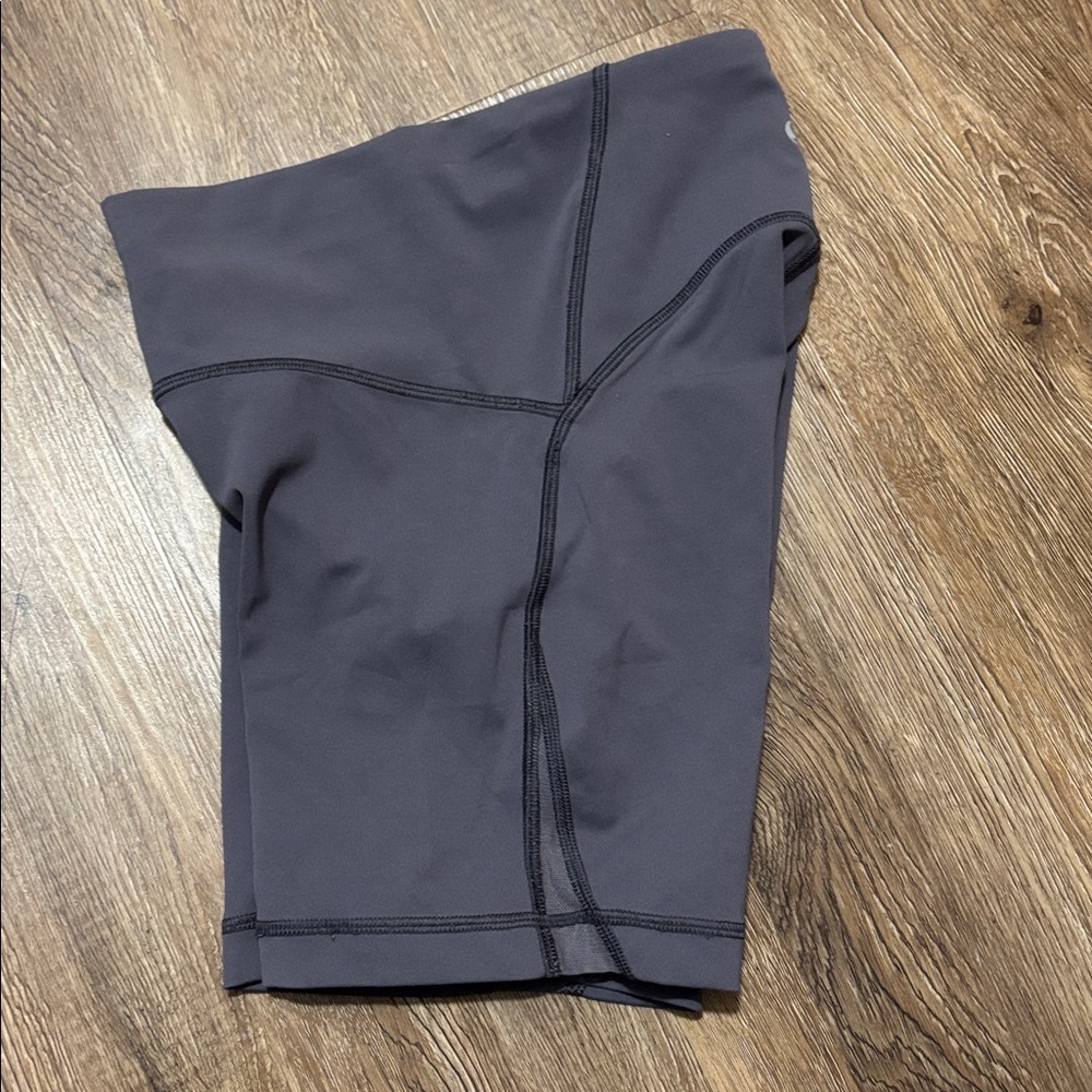 Lululemon Athletica Train Time Dark Gray Biker Shorts - Picture 7 of 7